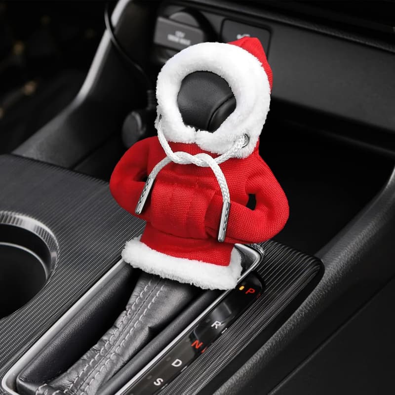 Christmas Gear Shift Hoodie Cover for Car Shifter Stick Protection