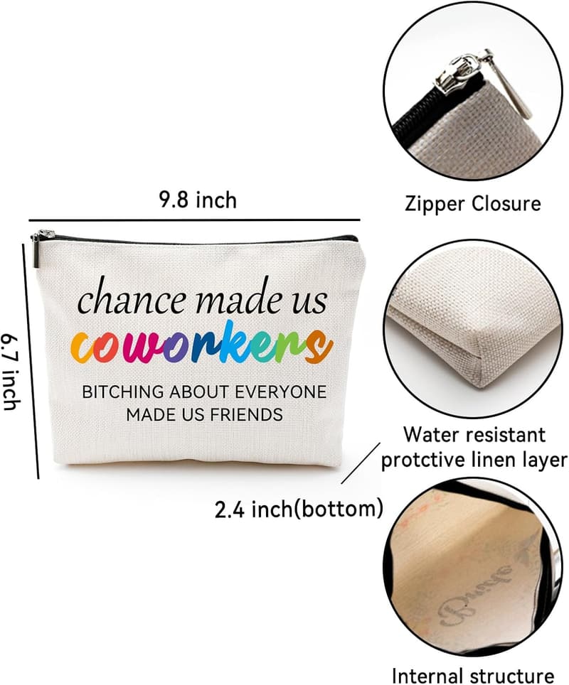 Farewell Gifts for Women - Coworker Cosmetic Bag