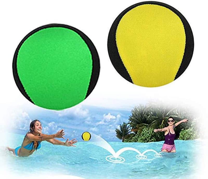Water Bouncing Balls - 2 Pack for Swimming & Beach Fun