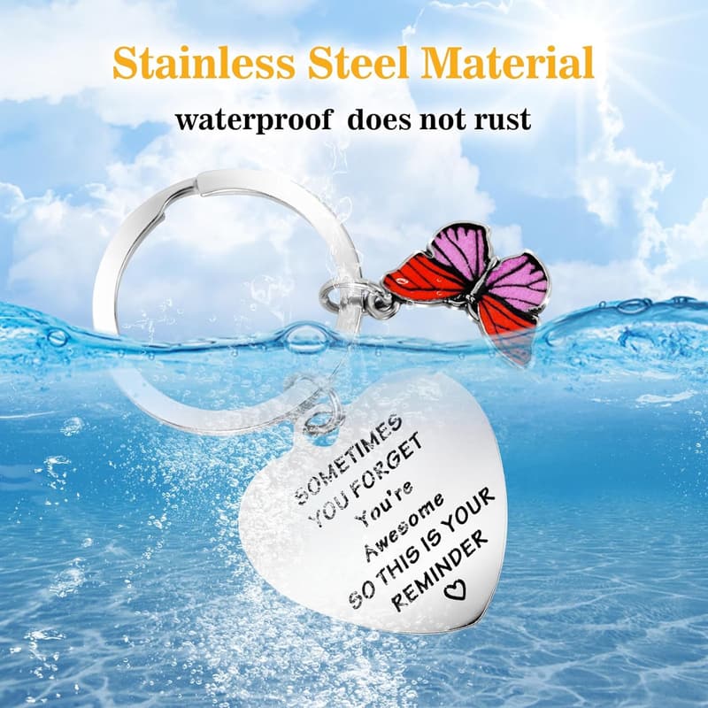 Inspirational Keyring for Women - Motivational Keychain