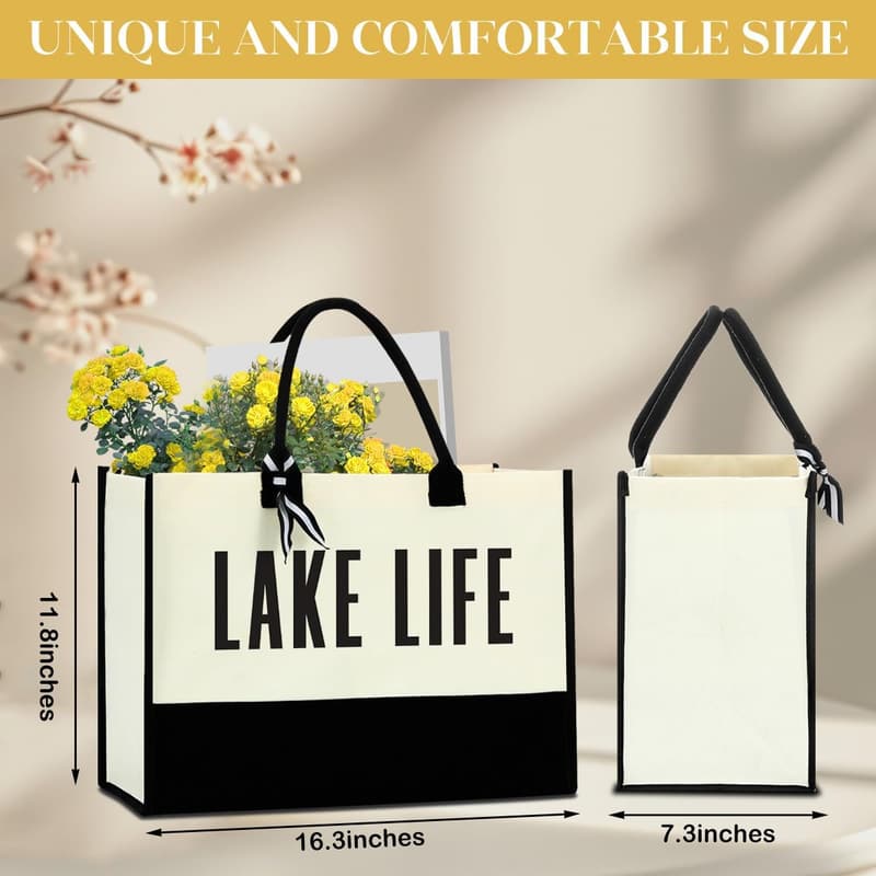 Retirement Tote Bag for Women - Travel & Beach Decor