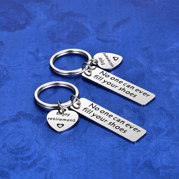 Retirement Keychain Gifts for Coworkers - 2PCS