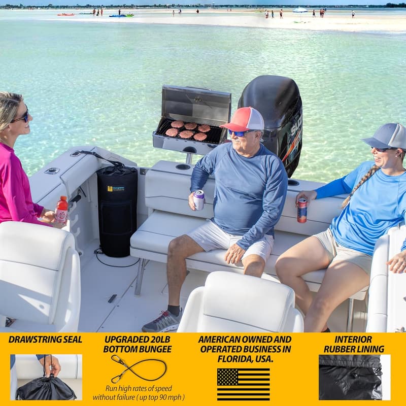 Portable Boat Trash Can - Reusable Marine Trash Bag for Boating