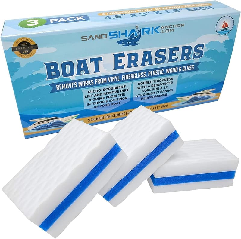 SandShark Premium Boat Hull Cleaner | Magic Eraser Sponge