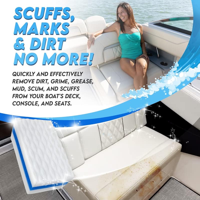 SandShark Premium Boat Hull Cleaner | Magic Eraser Sponge
