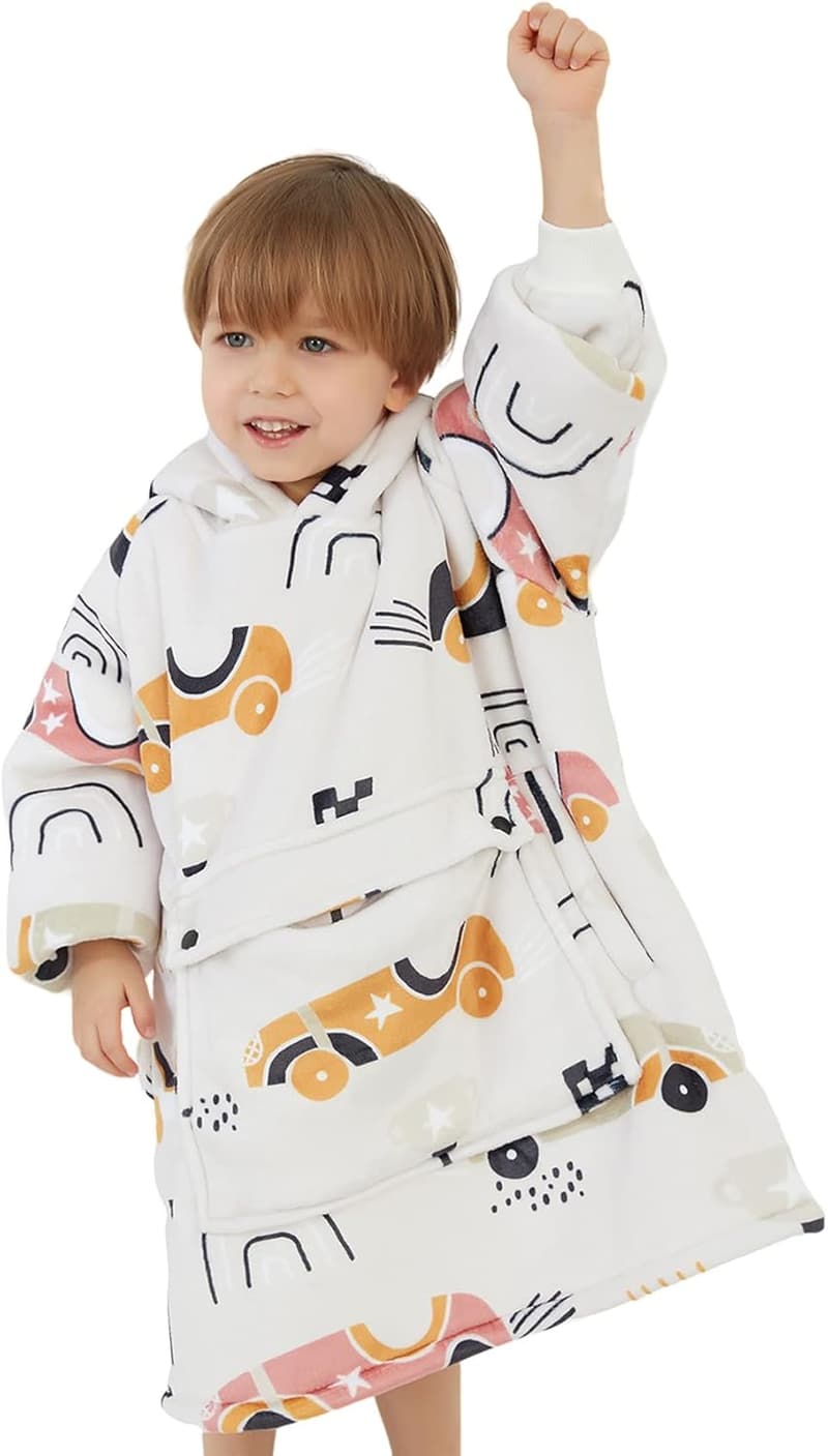 Oversized Sherpa Blanket Hoodie with Large Pocket