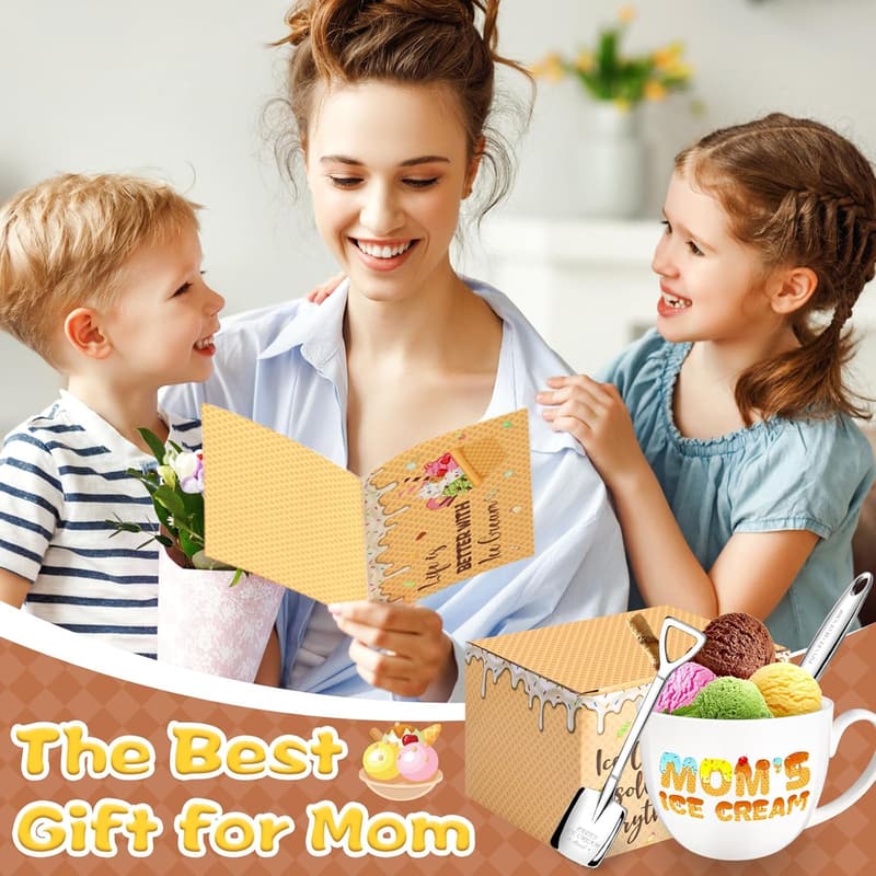 Personalized 24oz Ice Cream Bowl for Mom's Birthday or Mother's Day