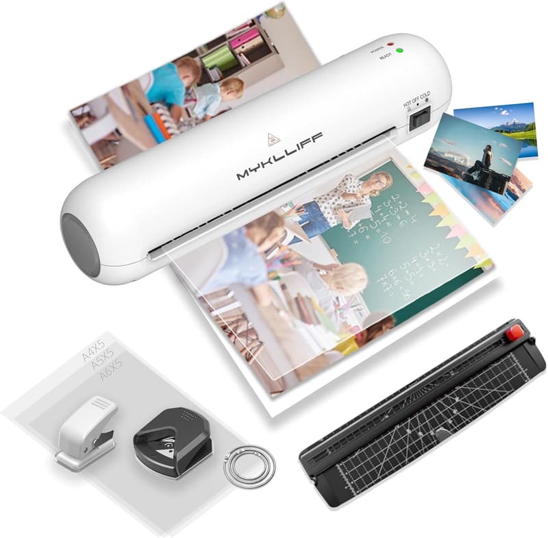 Portable 9-Inch Thermal Laminator with Hot & Cold Modes