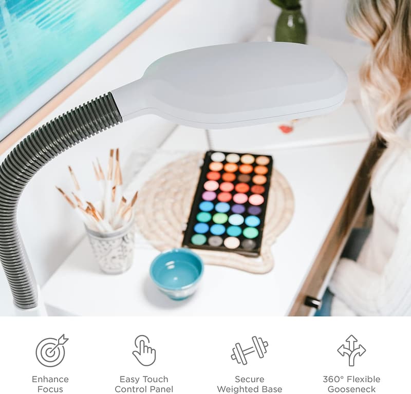 Modern Full Spectrum LED Floor Lamp with Adjustable Brightness