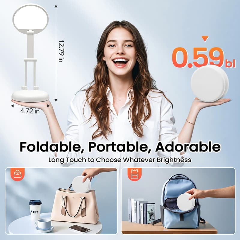 Dimmable Portable Desk Lamp - Rechargeable Wireless Light
