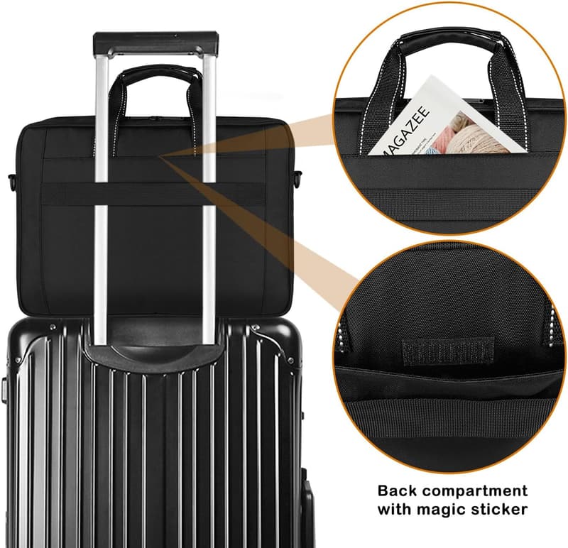 17-Inch Waterproof Laptop Messenger Bag for Travel/Business