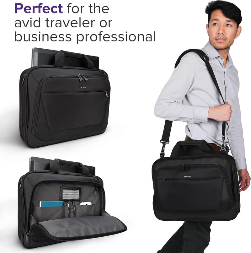 Targus CityLite Black Laptop Messenger Bag for 15.6