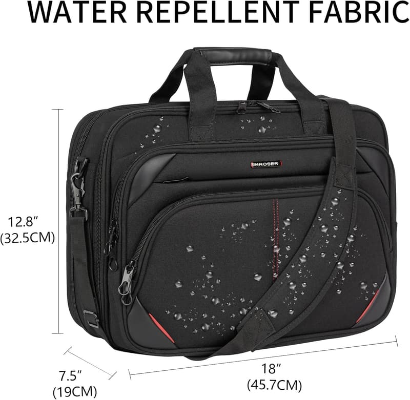 Premium Water-Repellent Laptop Bag for Business & Travel