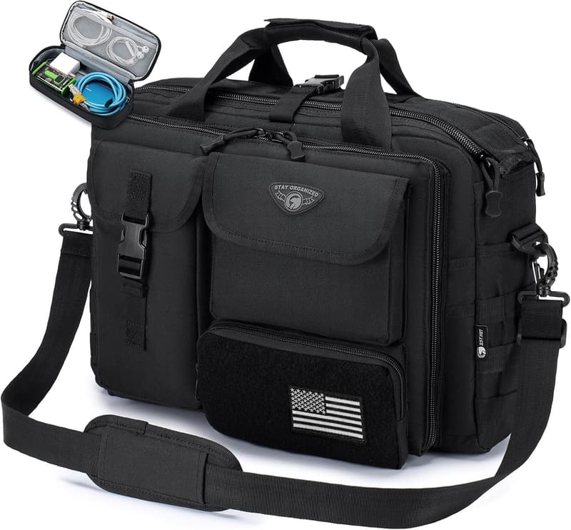 Tactical Messenger Bag for Men - 15.6/17.3 Inch Military Laptop Bag