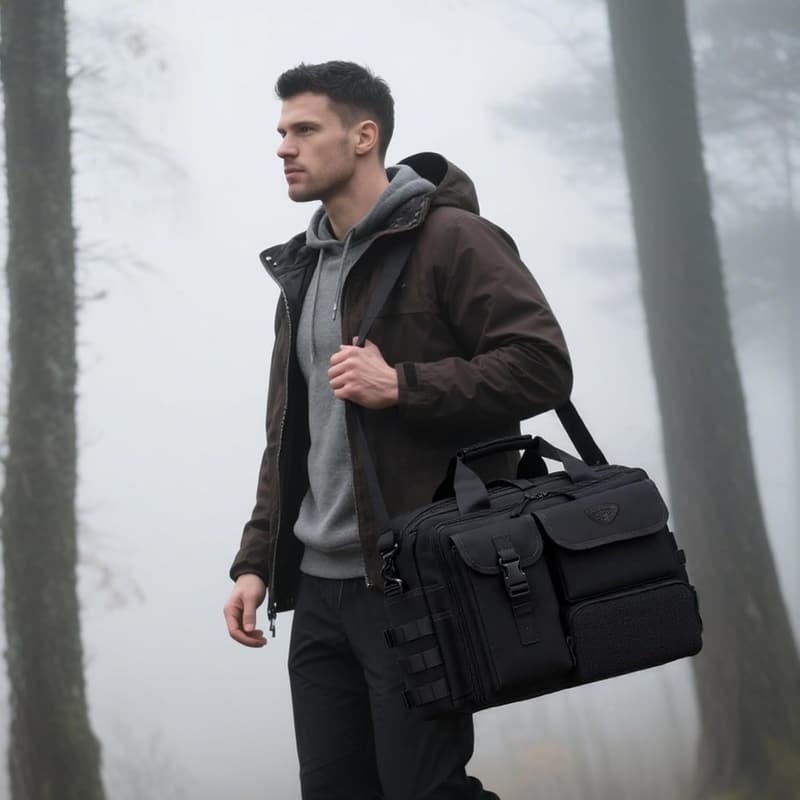 Tactical Messenger Bag for Men - 15.6/17.3 Inch Military Laptop Bag