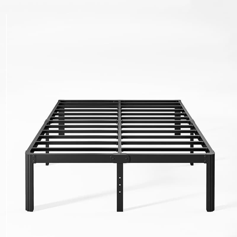 Heavy-Duty Black Full Bed Frame, No Box Spring Needed