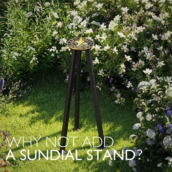 50th Anniversary Sundial - Handmade Recycled Metal Decor