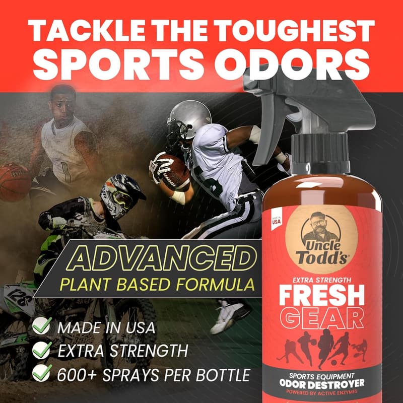 Extra Strength Odor Eliminator Spray for Sports Equipment - 16oz