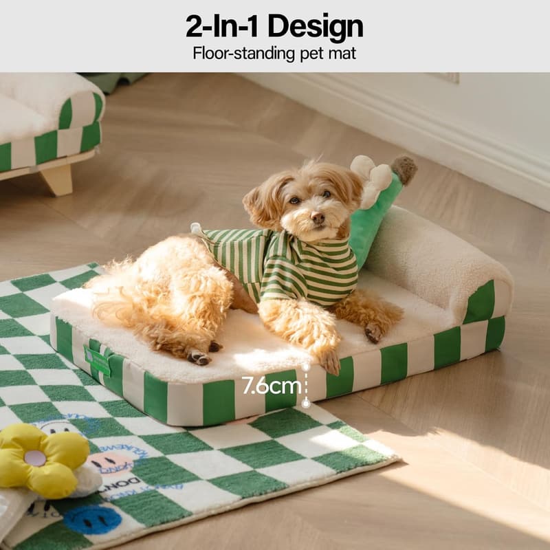 Orthopedic Pet Sofa Bed with Removable Cover for Cats