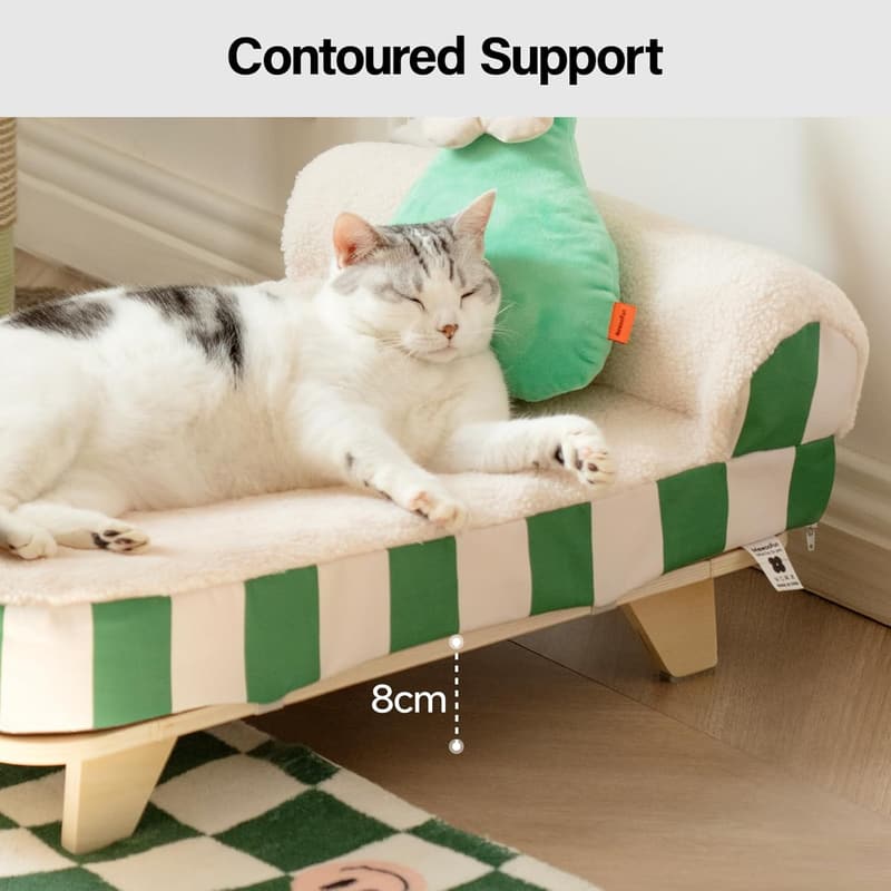 Orthopedic Pet Sofa Bed with Removable Cover for Cats
