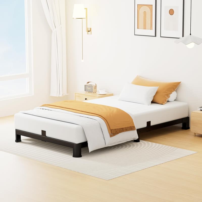 Heavy Duty Metal Twin Bed Frame - Low Profile, Easy Assembly