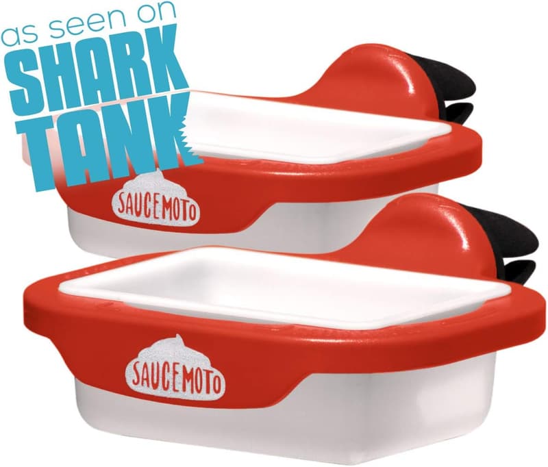 In-Car Sauce Holder Dip Clip | 2 Pack, Red