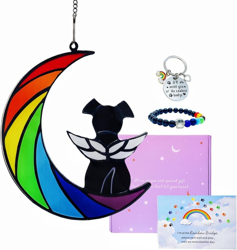 Dog Memorial Sun Catcher - Pet Loss Sympathy Gift