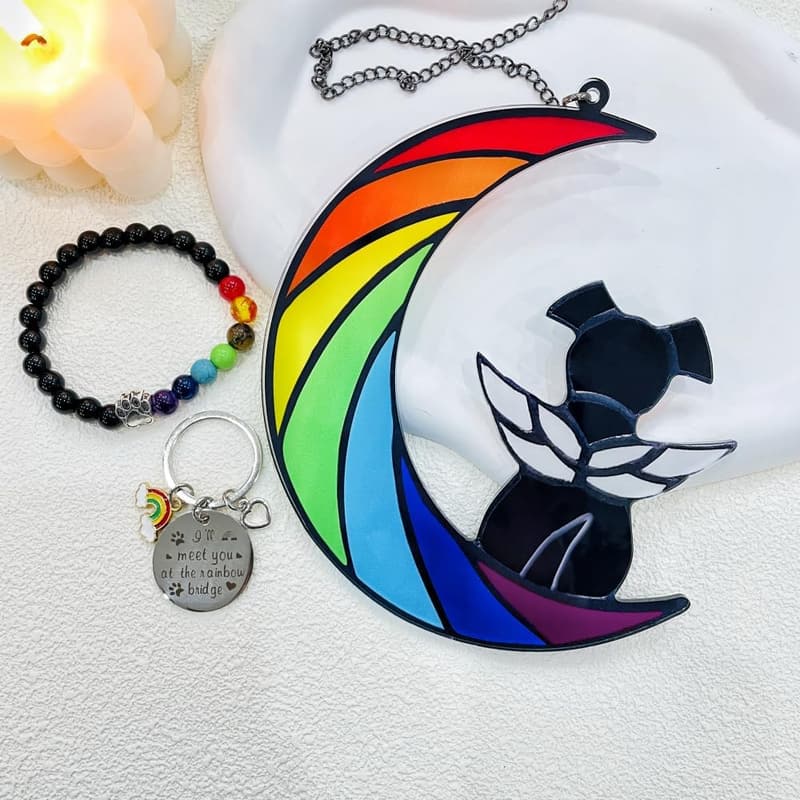 Dog Memorial Sun Catcher - Pet Loss Sympathy Gift