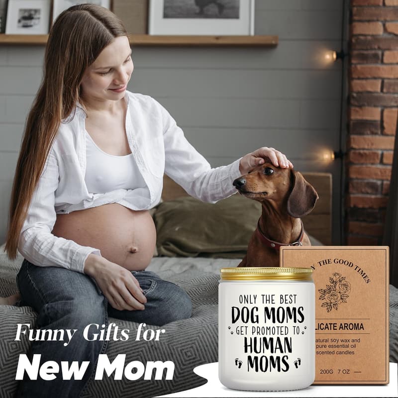 Pregnancy Gift: Lavender Scented Candle for New Moms