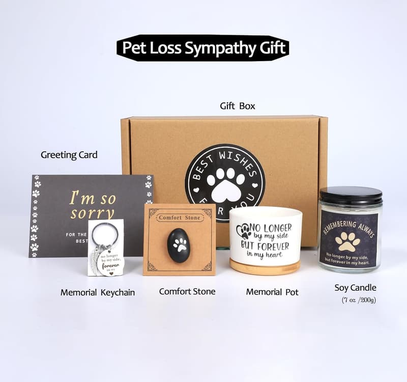 Pet Sympathy Gift Basket for Loss of Dog or Cat