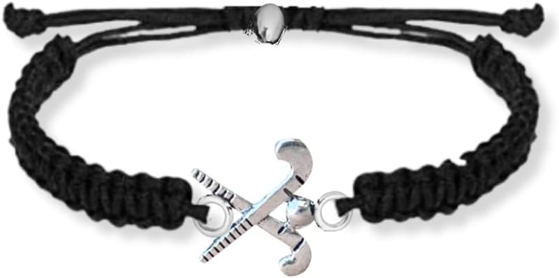 Field Hockey Charm Bracelet for Girls - Adjustable Jewelry Gift