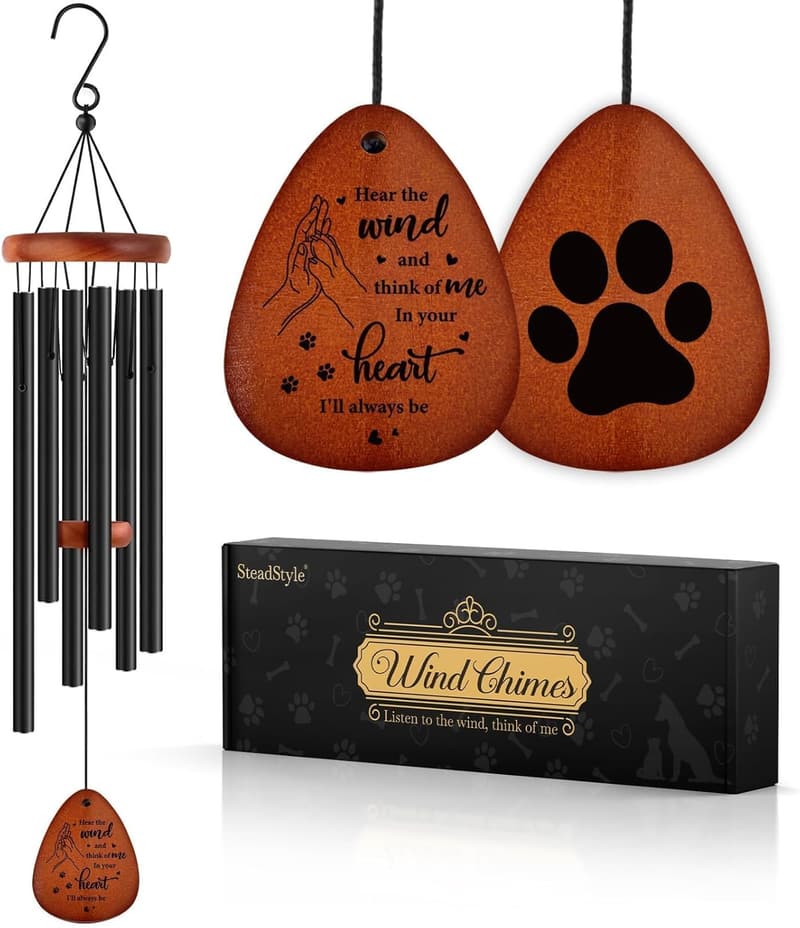 Pet Memorial Wind Chime for Dog Loss Sympathy Gift