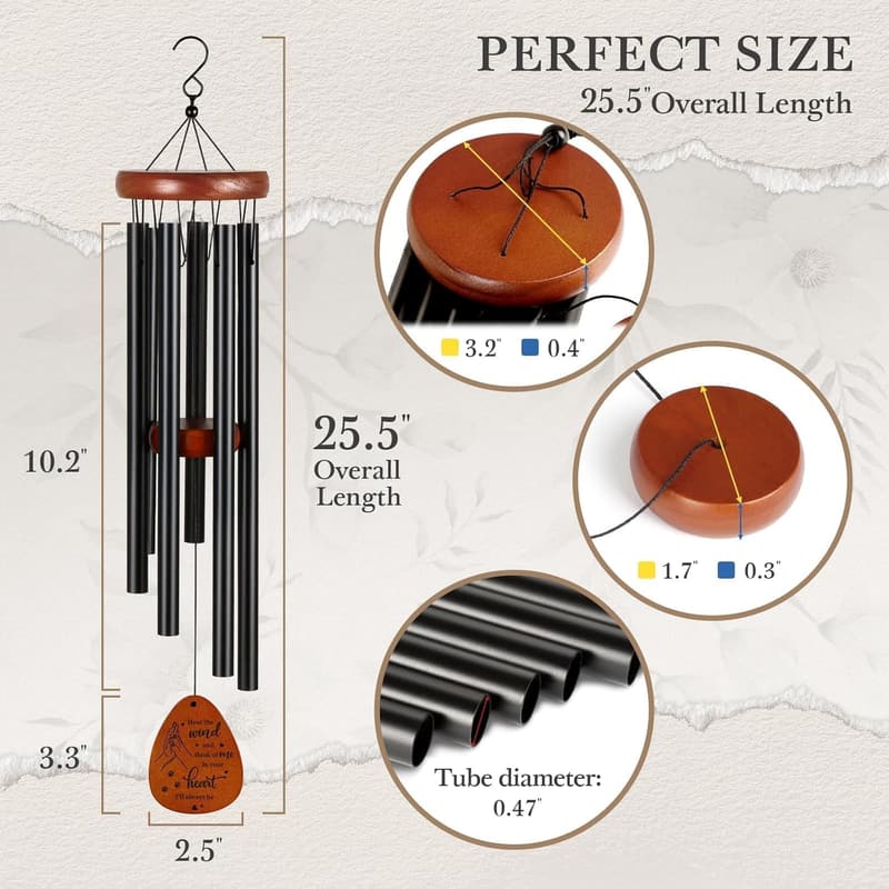 Pet Memorial Wind Chime for Dog Loss Sympathy Gift