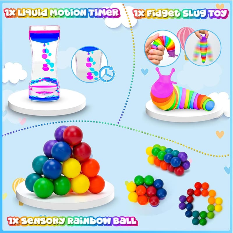 15-Pack Fidget Toys Set for Kids & Teens - Sensory Tools