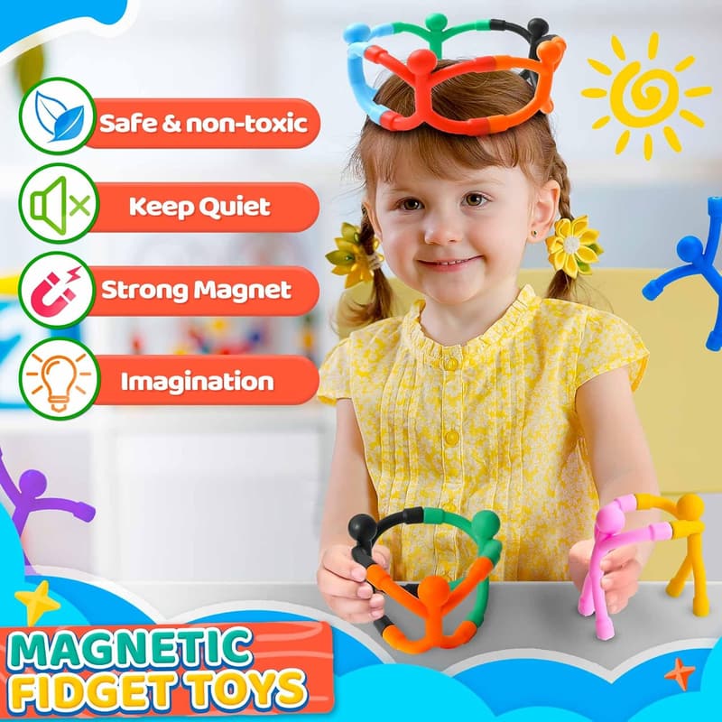 Toddler Travel Fidget Toys Set - 5PCS Magnetic Sensory Fun