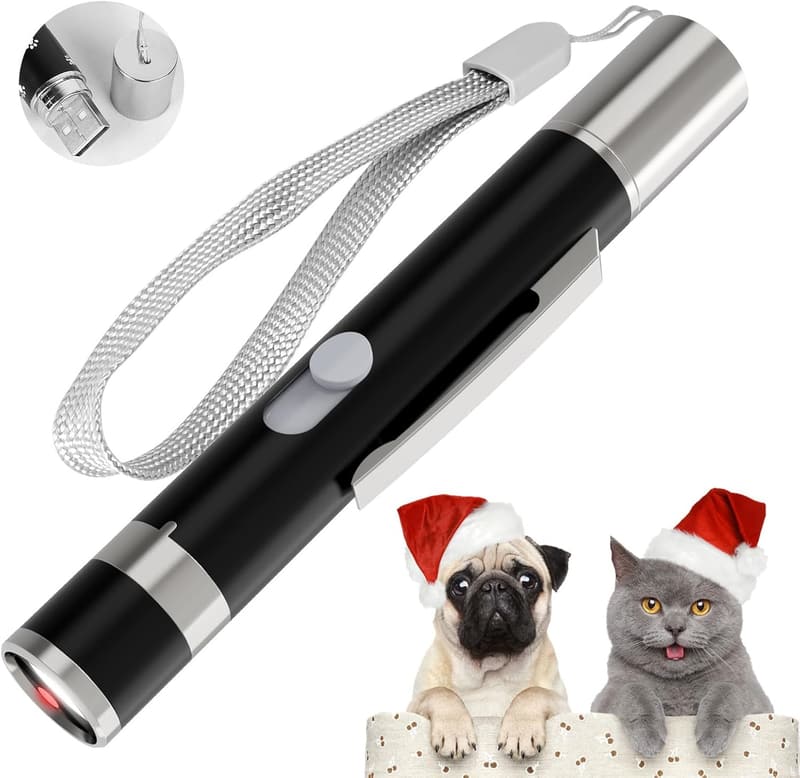 Rechargeable Cat Pointer Toy with 5 Patterns & 3 Modes