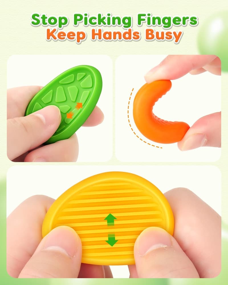Sensory Stone Fidget Toys for Kids - 24 Pack Calming Tools