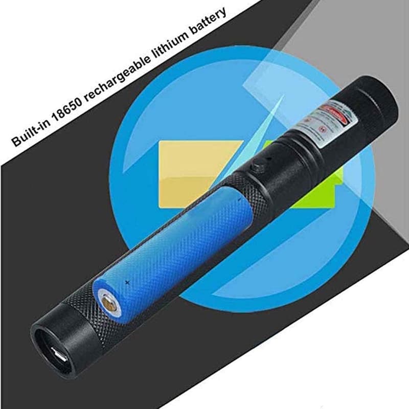 USB Rechargeable Green Laser Pointer for Indoor Presentations and Pets