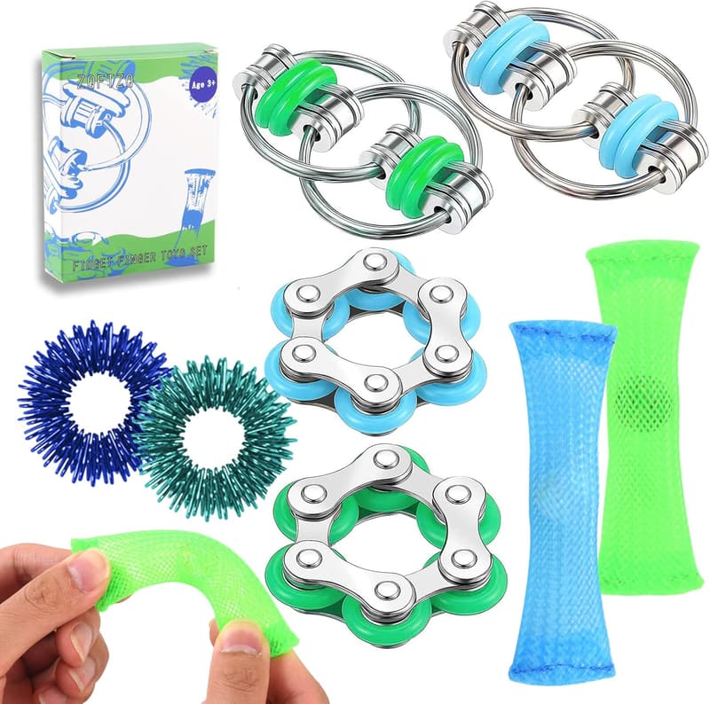 8-Piece Fidget Toy Set for Adults & Teens - Stress Relief