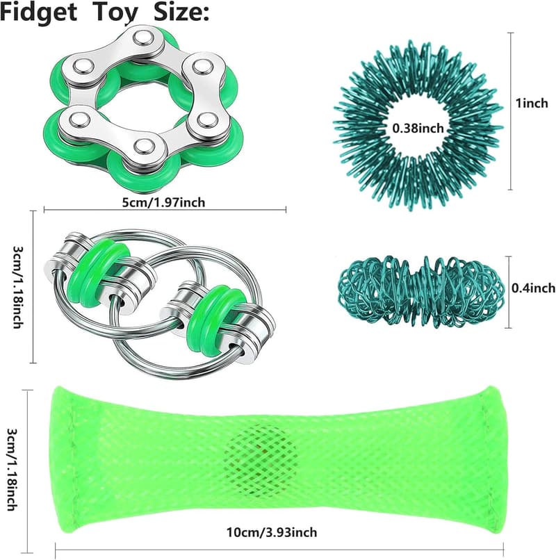 8-Piece Fidget Toy Set for Adults & Teens - Stress Relief