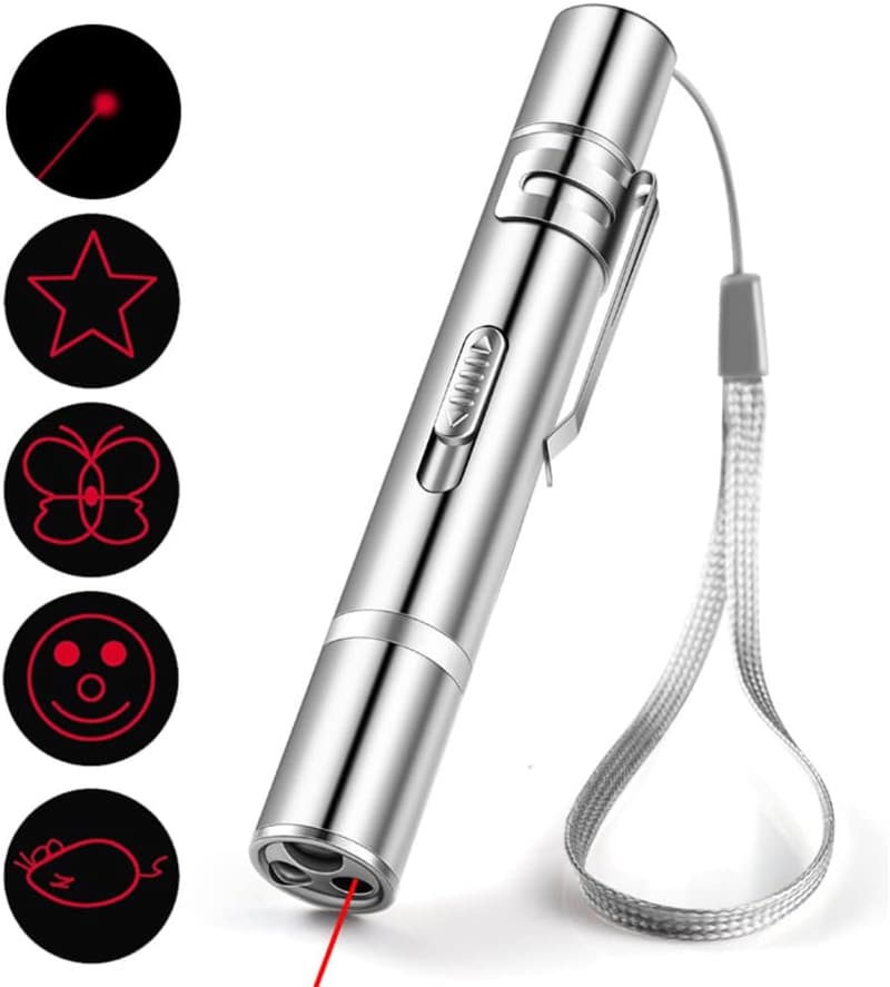 Interactive Rechargeable Cat Laser Toy with 7 Patterns
