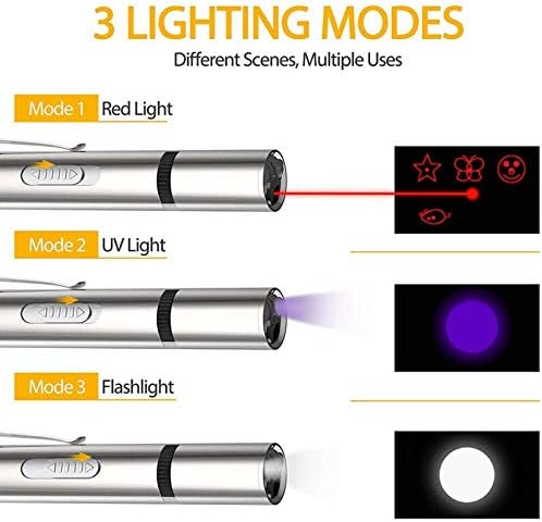 Interactive Rechargeable Cat Laser Toy with 7 Patterns