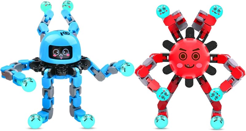 Transformable Fidget Spinner Toys - 2 PCS for Kids & Teens