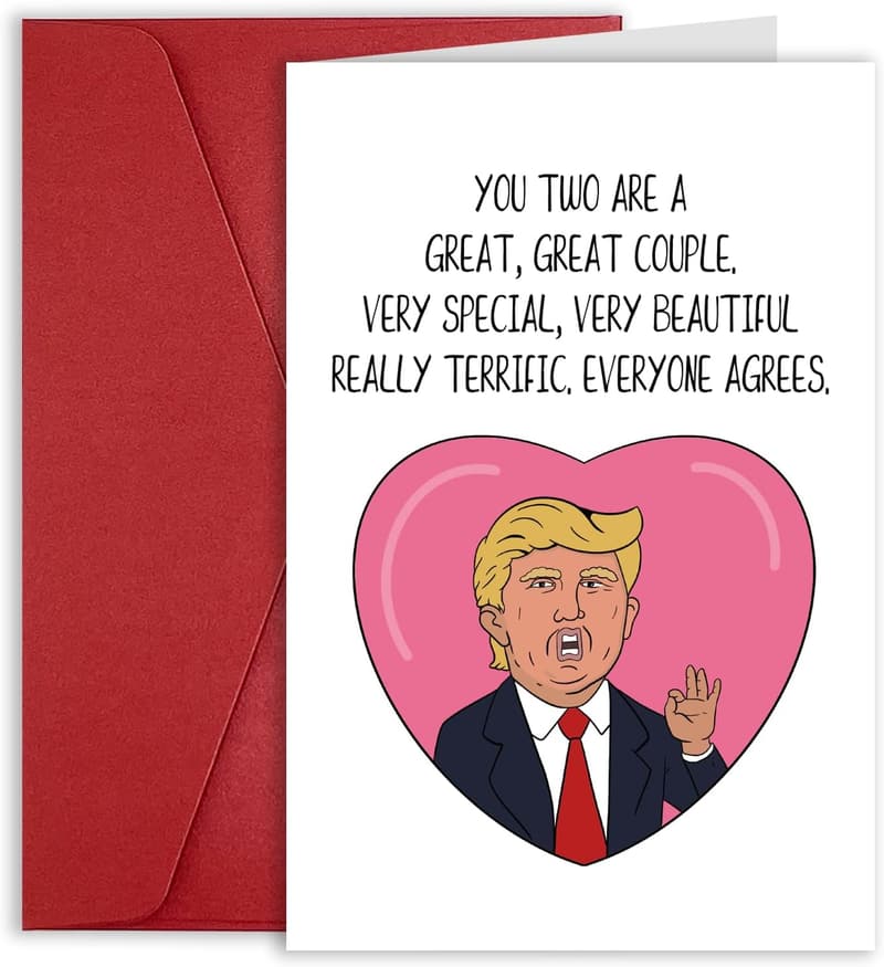 Funny Wedding Congratulations Card for Couple