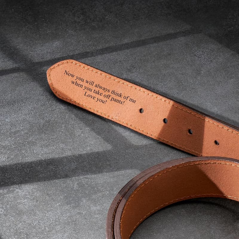 Classic Men's Leather Belt - 100% European Full Grain Leather