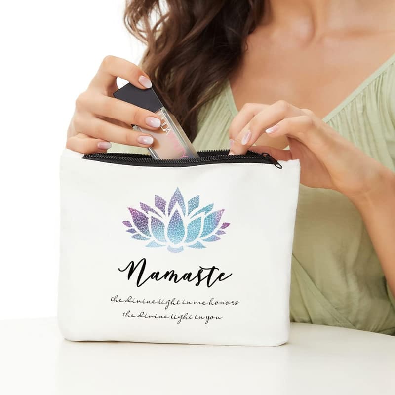 Yoga Meditation Toiletry Bag Organizer - Zen Makeup Pouch
