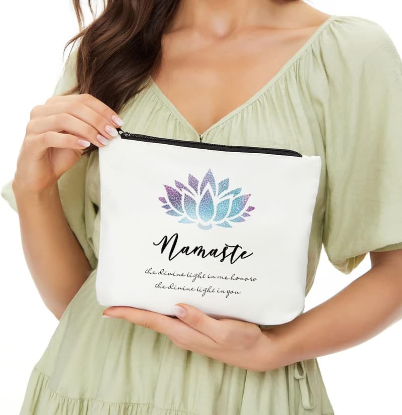 Yoga Meditation Toiletry Bag Organizer - Zen Makeup Pouch