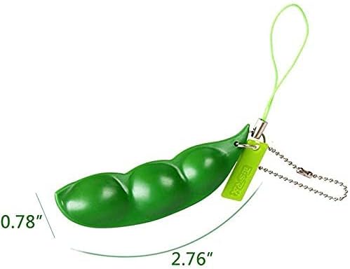 12PCS Pea Pod Fidget Keychains for Stress Relief