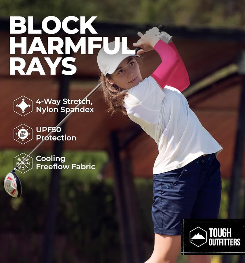 UV Protection Cooling Arm Sleeves for Outdoor Activities
