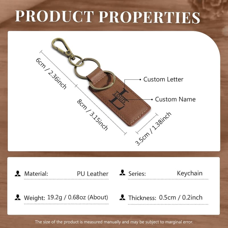 Personalized Leather Wallet Gift Set for Father's Day